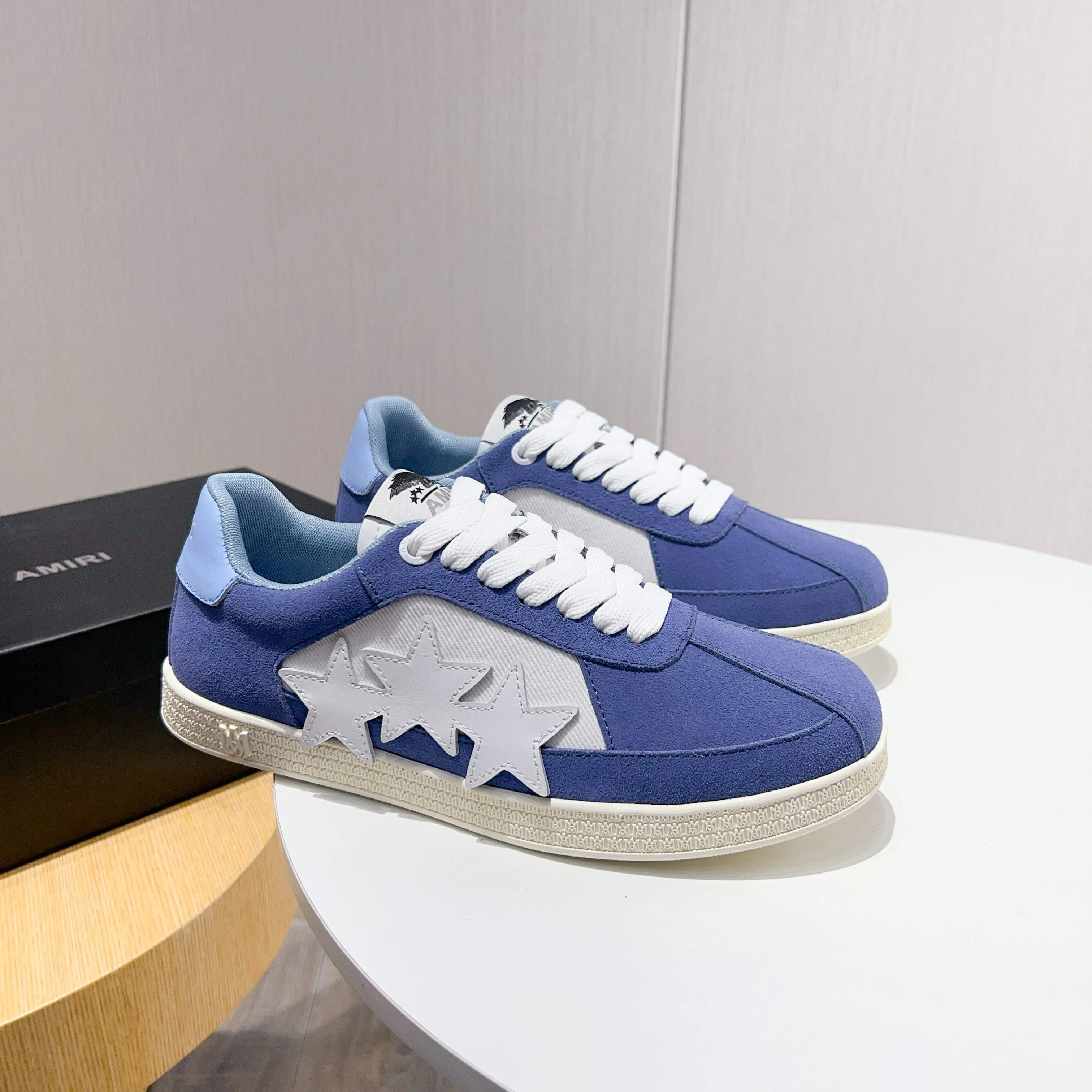 Men's shoes 💰420 [New style] 🌲🌲Balmain - New Amiri trendy shoes, low-top casual sports shoes, the same style as celebrities, made of selected pebbled cowhide and frosted cowhide, original outsole, comfortable on the feet, high-end workmanship, welcome to buy. Size: 39-45 (46 customized)